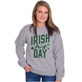 thumbnail image 4 of St Patricks Irish For A Day Clover Sweatshirt for Men or Women Brisco Brands S, 4 of 6