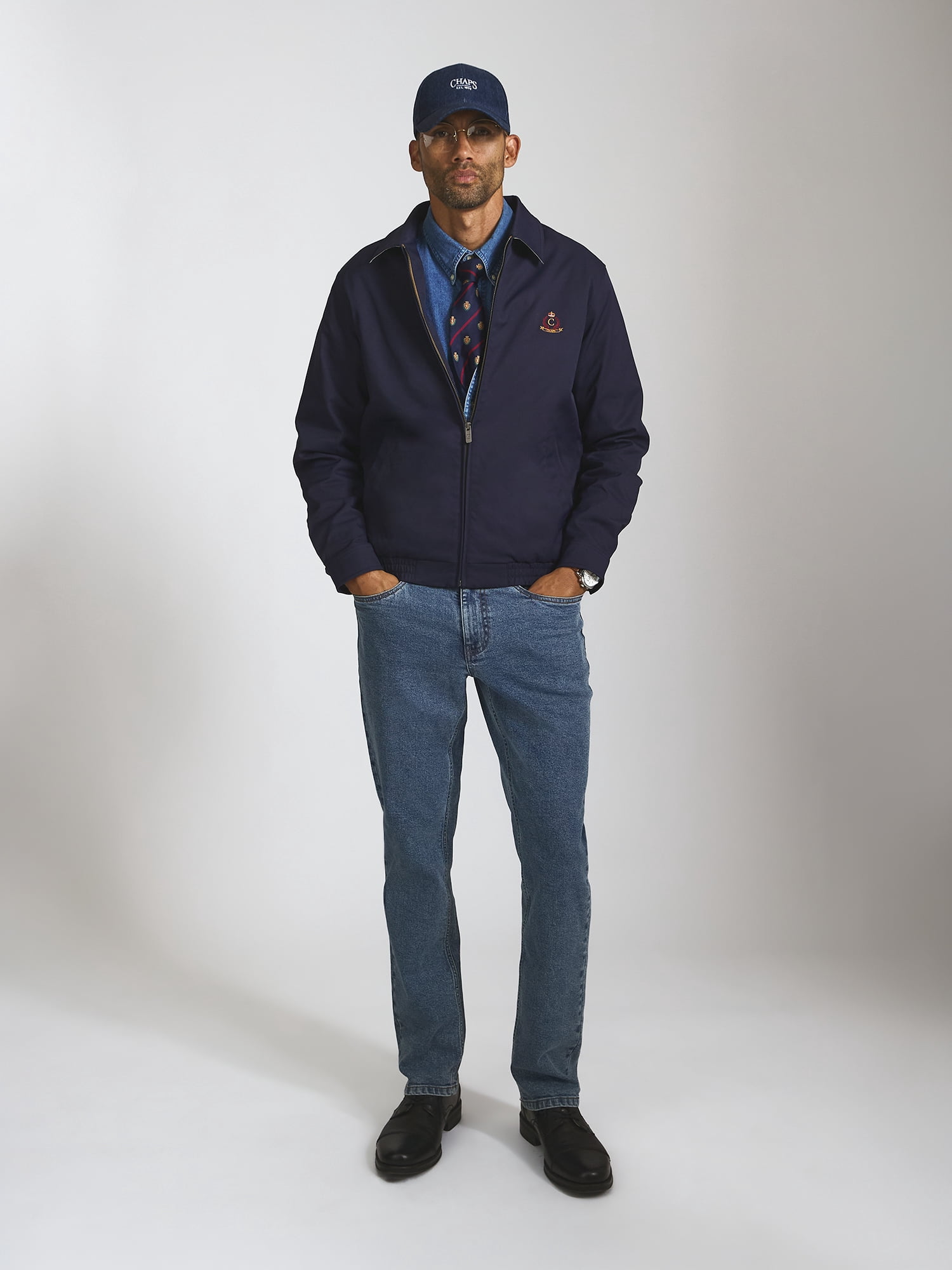 Chaps Men’s and Big Men’s Heritage Harrington Bomber Jacket, Sizes S–2XL