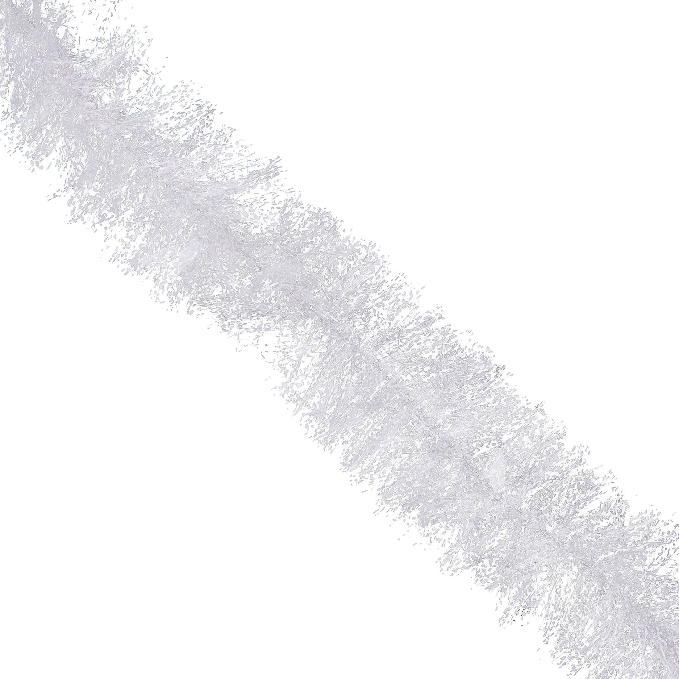 Tinsel Christmas Garland, Snowblush White, 12', by Holiday Time