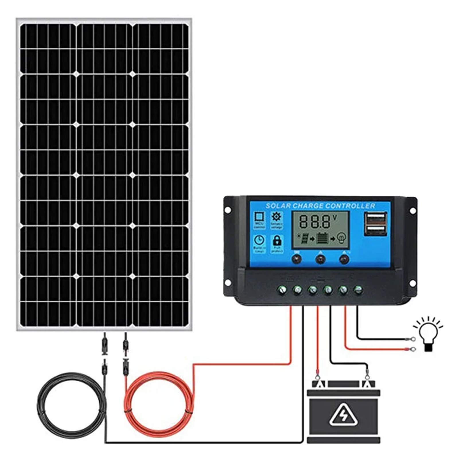 Folding solar panels 1000W 2000W 3000W Solar Panels 18V High Efficiency Charging 100A Controller Outdoor Solar Cells For Home/camping
--------
Solar charger