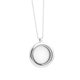 thumbnail image 4 of 2 piezas piezas de collar de aleación de bricolaje accesorios de collar de vidrio caja de fotos divertidas collar redondo colgante para mujer (blanco dorado), 4 of 5