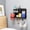 Black, variant on Bedside Wall Organizer Shelf – Floating Wall Mount Storage for Remote, Makeup, and Essentials – Nightstand & Dorm Room Accessory,Black