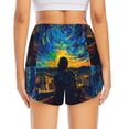 thumbnail image 4 of Goofa Abstract Starry Sky Printed Women 2 in 1 Running Shorts,Quick Dry Athletic Workout Shorts,High Waisted Athletic Shorts with Liner Pockets-X-Large, 4 of 9