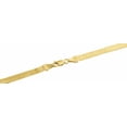 thumbnail image 4 of 10k Yellow Gold Solid Necklace Silky Herringbone 5mm Chain 22 Inches New, 4 of 6