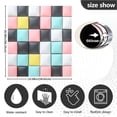 thumbnail image 5 of Yayeee Magnetic Dishwasher Cover for The Front Decoration Home Kitchen Machine Sticker Protector, Gray Checkered Pattern, 5 of 6