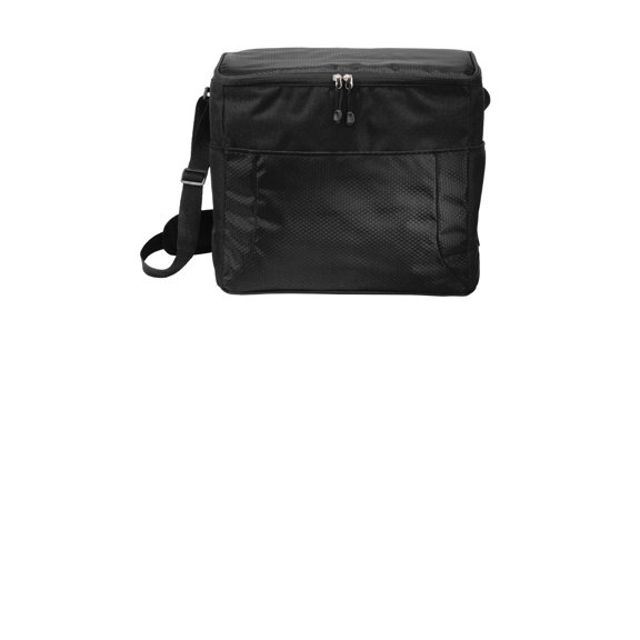Port Authority BG514 24-Can Cube Cooler, Black/ Black, OSFA