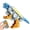 Silver, variant on Finger-Pointing Dinosaur, Mechanical Finger-Pointing Transforming Tank Robot, Gyro Dual-Form Finger-Tip Gyroscope Toy Rotation - Blue