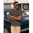 thumbnail image 3 of COOFANDY Mens Henley Shirts Short Sleeve Casual Button Textured T Shirt Basic Soild Tee Henley Summer Top, 3 of 6