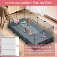 thumbnail image 4 of Pet Playpen VISCOO de 12 paneles con alfombrilla impermeable para animales pequeños, 4 of 7