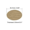thumbnail image 5 of Uxcell Self-adhesive Screw Hole Covers Caps Dustproof Sticker Maple 3Pcs, 5 of 6