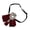 Wine Red, variant on Vintage British Diamond Bow Tie Handmade Fabric Ribbon Brooch Fashion Bowtie