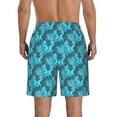 thumbnail image 3 of Bixox Men's Seahorse printing Casual Classic Fit Short Summer Beach Shorts, 3 of 6