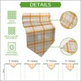 thumbnail image 5 of Orange Plaid Table Runner Linen Burlap Table Runner 60 Inches Long Fall Gingham Grids Striped Farmhouse Dresser Scarves for Kitchen Island Coffee Dining Room Party Wedding Holiday Decoration 13"x60", 5 of 8