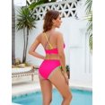 thumbnail image 3 of Womens Bikini Sets Two Piece Swimsuit 2025 Curvy Cutout String Bathing Suit, 3 of 12