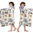 thumbnail image 4 of White Chicken Farm Pattern Hooded Bath Towel，50"x30" for Ages 3 To 12 Kids, Quick Dry Lightweight Soft Microfiber Hood Beach Towel Cover Up for Kids, 4 of 7