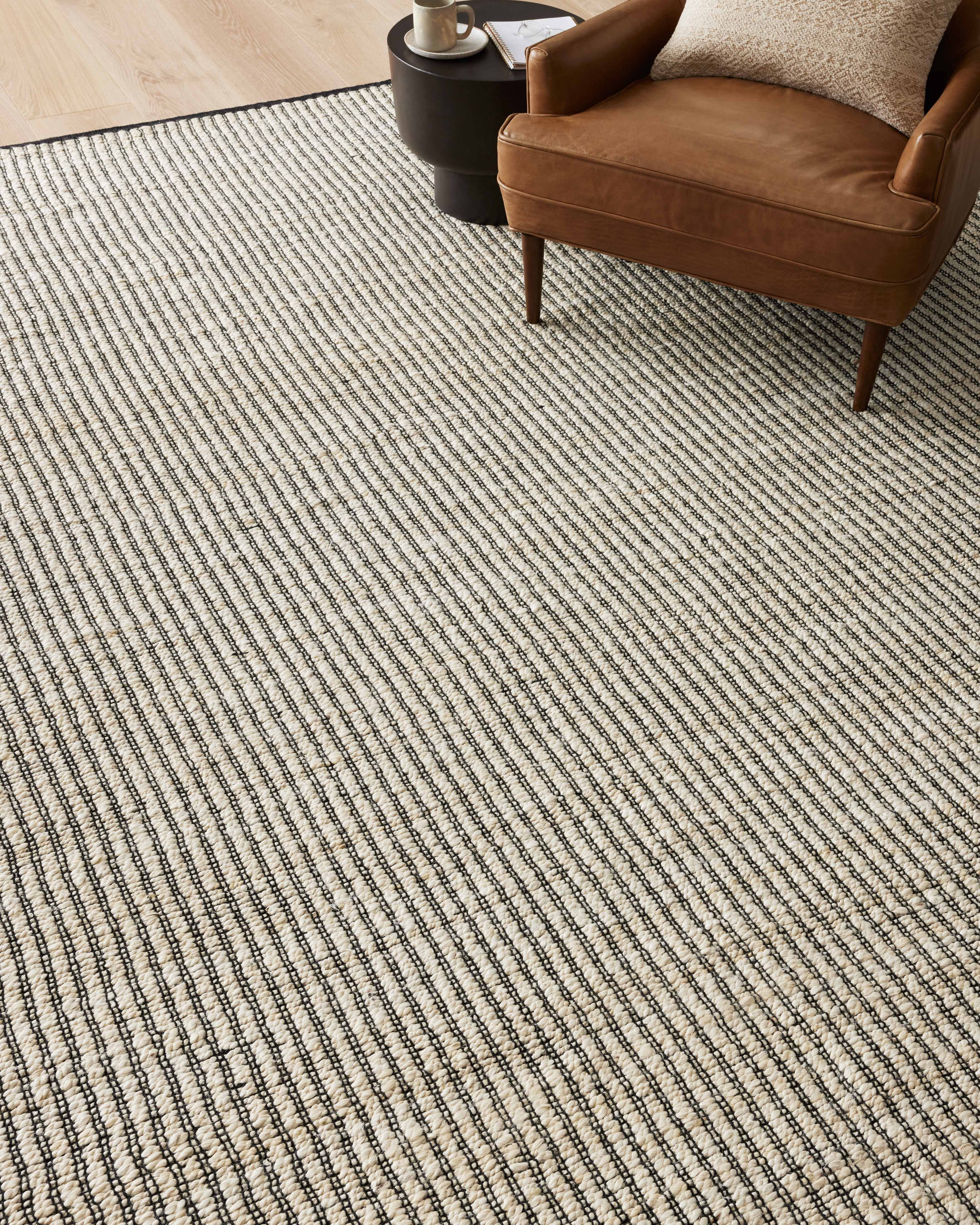 Angela Rose x Loloi Colton Ivory / Black 2'-6" x 8'-0" Runner Rug