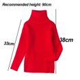 thumbnail image 2 of Laklulu Jersey infantil de algodón con cuello alto de invierno y color caramelo, 2 of 5