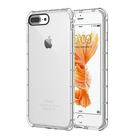 Insten Duraproof Transparent Anti-Shock TPU Rubber Skin Gel Case For Apple iPhone 8 Plus / iPhone 7 Plus -