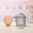 thumbnail image 2 of Reusable Coffee Tea Infusing Mesh Brewing Basket Stainless Steel Tea Strainer Mesh Ball Herbal Spice Filter Soup Infuser With Chain(3pcs), 2 of 5