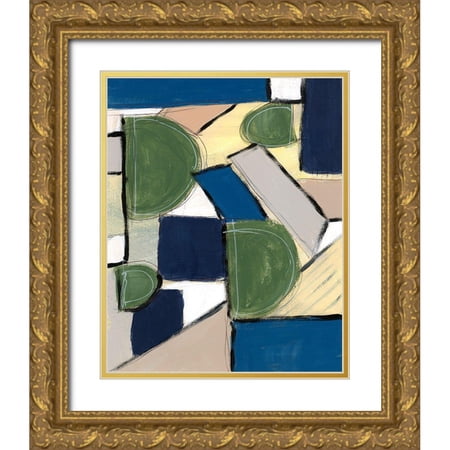 Moore Regina 26x32 Gold Ornate Wood Framed with Double Matting Museum Art Print Titled - Spatial Mix I