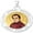 White Gold, variant on Saint John Neumann Religious Medal Color - 3/4 Inch Size of a Nickel -Sterling Silver