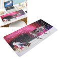 thumbnail image 3 of Fugacal Mouse Pad,Mouse Pad PU Leather Easy Clean Christmas Reindeer Pattern Wear Resistance Gaming Mouse Pad for Office Home,Keyboard Mousepad, 3 of 8