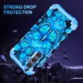 thumbnail image 4 of Casetego for Samsung Galaxy S25 Plus 5G Case,Glow in The Dark Three Layer Heavy Duty Sturdy Shockproof Protection Rugged Hard PC+Soft TPU Bumper Case for Galaxy S25 Plus,Blue, 4 of 9