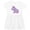 White with Speckles, variant on Inktastic Cute Purple Hippo Girls Toddler Dress