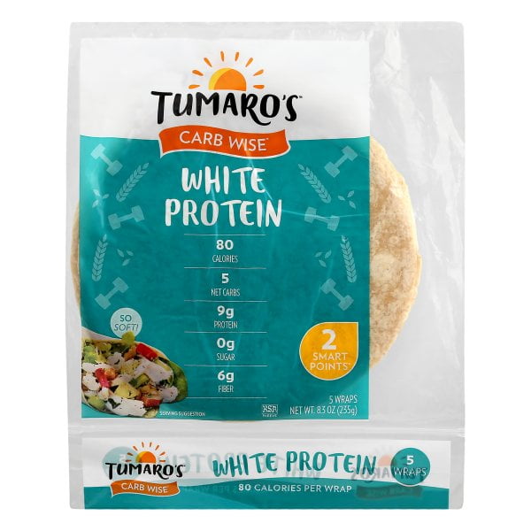 Tumaro's LowInCarb Protein Wraps Premium White 5 CT