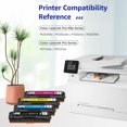 thumbnail image 2 of Cartucho de tóner CmybaBee compatible para HP 206X 206A, paquete de 4, 2 of 6