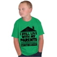 thumbnail image 5 of Live With Parents Slacker Funny Crewneck T Shirts Boy Girl Teen Brisco Brands L, 5 of 5