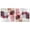 Gallery Wrapped, variant on Art Remedy Saturaded Colors Art Canvas, 12" x 12", Gallery Wrapped, Ruby Patterns in White Set