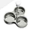 thumbnail image 3 of Three Grid Stainless Steel Egg Poaching Cooker Pot Steam Basket for Stovetop Egg Cooking Kitchen (Silver), 3 of 8
