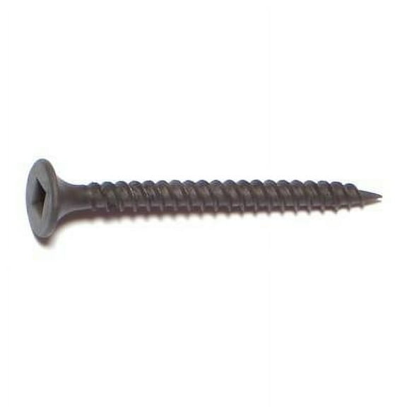 #6 x 1-5/8" Black Phosphate Steel Fine Thread Square Drive Bugle Head Drywall Screws DWSCR-107