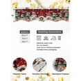 thumbnail image 4 of Black Red Plaid Christmas Mantel Scarf Fireplace Decorations for Living Room, Gnomes Xmas Tree Snowflake Gifts Birds Fireplace Mantel Scarf Cover Runner for Thanksgiving/Christmas Decor 60"x17", 4 of 6