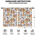 thumbnail image 2 of Blackout Kids Curtains,Yorkie Dog and Flower Florals Childrens Insulated Curtains Set Of 2,Bedroom Essentials,Toddler Room Decor 42x54in(106x137cm), 2 of 4