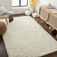 thumbnail image 3 of Boutique Rugs Oakridge Shags Area Rug - Cream - 8' Round, 3 of 16