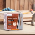 thumbnail image 3 of GARGENTOL Wood Screws #10 x 3-1/2", 250 PCS Construction Fence Deck Exterior Screws for Wood, Rust Resistant, T25 Star Bits Included, Brown, 3 of 6