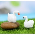 thumbnail image 3 of Ksopiavobs 40 Pcs Resin Swan Figurines Procelain Swan Miniature Figurines Fairy Garden Accessories Cake Toppers Decoration Set for Succulent Planter Moss Landscape DIY Terrarium Home Décor, 3 of 4