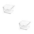thumbnail image 1 of Organizador de almacenamiento Advancent transparente caja cuadrada S 2Conjunto, 1 of 6