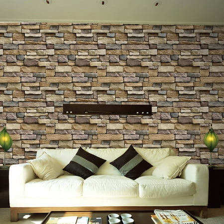 PVC Schist Bedroom Dining Room Living Room Self Adhesive Wall Sticker Decoration Brick