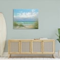 thumbnail image 2 of Sea Shoreline Horizon Scenery Coastal Painting Gallery Wrapped Canvas Print Wall Art, 2 of 7