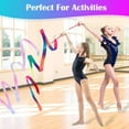 thumbnail image 4 of keepw 4pcs/set Sparkling Pink Gymnastics Ribbon Wide Application For Dancing Equipment Dance Ribbons Gift, 4 of 6