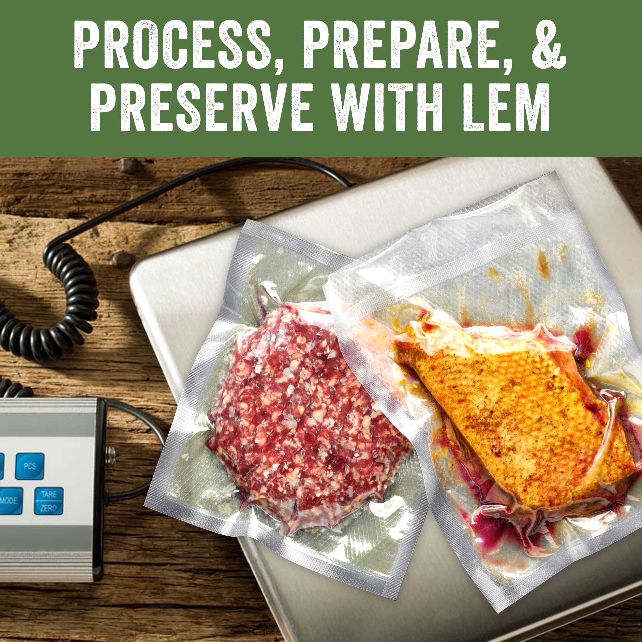 LEM Products 330 lb Stainless Steel Digital Scale with LCD Display