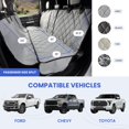thumbnail image 2 of Funda de asiento para camioneta 4Knines para perros impermeable negra, 2 of 9