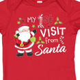 thumbnail image 4 of Inktastic My First Visit from Santa Boys or Girls Baby Bodysuit, 4 of 5