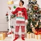 thumbnail image 3 of Conjunto de pijama de ciervo de Navidad, ropa de dormir familiar para mujeres, hombres y niños, estampado de Papá Noel, pantalones de manga larga, ropa navideña para el hogar, 3 of 4