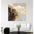 thumbnail image 3 of Giant Art 72x72 Northwest Shore Fine Art Giant Canvas Print in Pink, 3 of 3