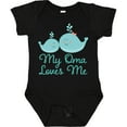 thumbnail image 3 of Inktastic My Oma Loves Me Fish Boys or Girls Baby Bodysuit, 3 of 5