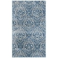 thumbnail image 3 of SAFAVIEH Brentwood Braelyn Damask Area Rug, Navy/Light Gray, 2' x 4', 3 of 10